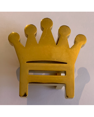 ceinture avec logo en acier