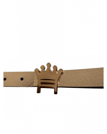 ceinture avec logo en acier