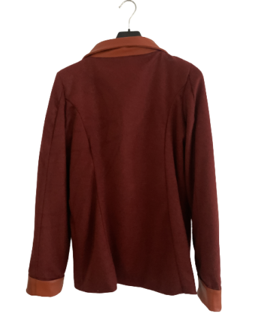 Cashmere and calf leather