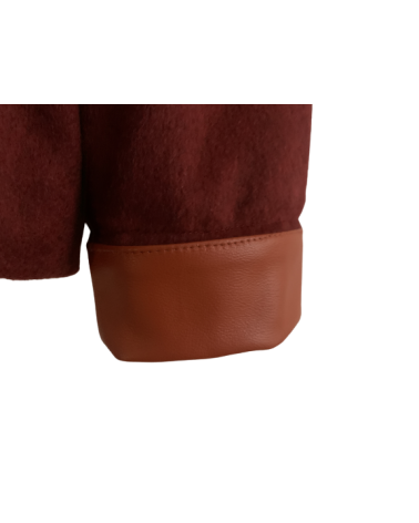 Cashmere and calf leather