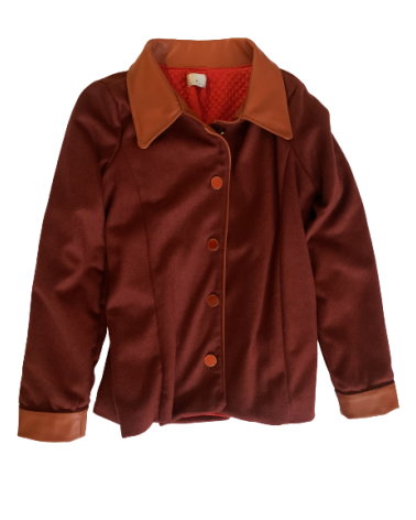 Cashmere and calf leather