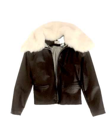 Lederjacke "Petitesse" chocolat