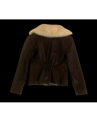 Lederjacke "Petitesse" chocolat