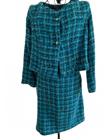 Blue heaven - tissue boucle