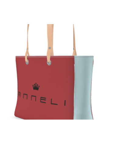 shopping bag canvas and leather